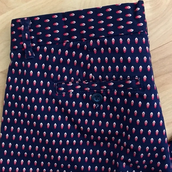 GAP Slim City La Coupe Urbaine Etrote tiny ikat print stretch cotton ank… - Picture 6 of 7